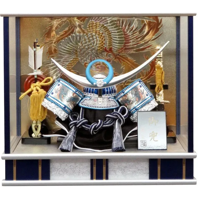 12号 青龍上杉兜 青銀ガラスケース入り